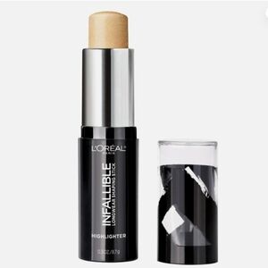 2X L'Oreal Infallible Longwear Highlighter Shaping Makeup Stick #42 GOLD IS COLD